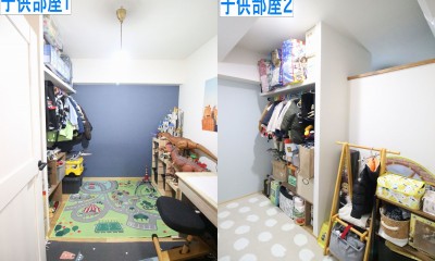 ２LDKだったマンションに２つの子ども部屋を (和室から２つの子供部屋に変身！)