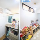 ２LDKだったマンションに２つの子ども部屋をの写真 室内窓で解放感を演出