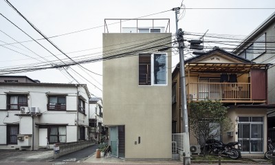 まちと住む、立体的なワンルームの家（氷川町） (外観2)