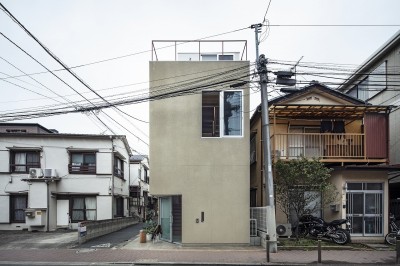 外観2 (まちと住む、立体的なワンルームの家（氷川町の住宅）)