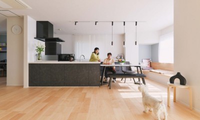 想い出の柱とヌックでくつろげる家 - マンションリノベーション事例