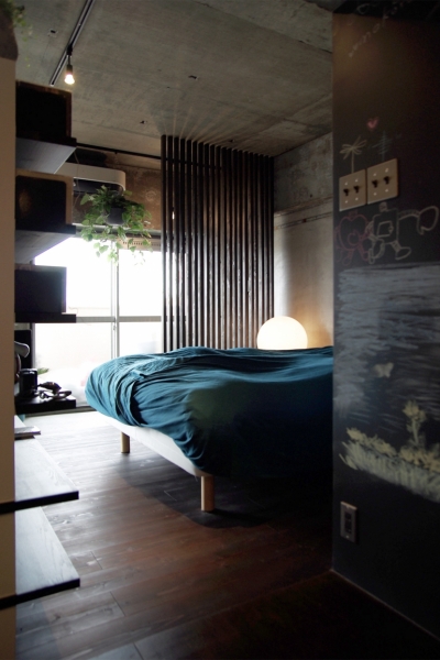 オープンな寝室 (マンションリノベーション｜名古屋市千種区F邸)