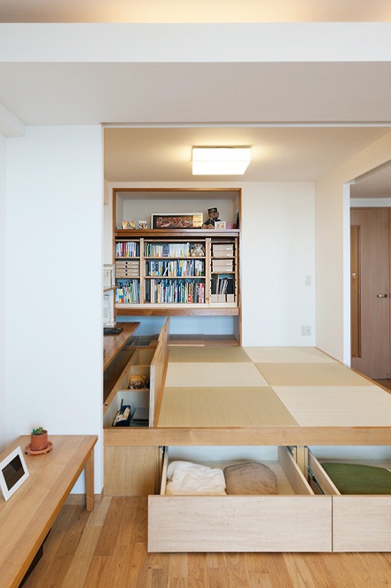 畳下収納 ｌｄｋと一体感のある畳スペース 収納事例 Suvaco スバコ