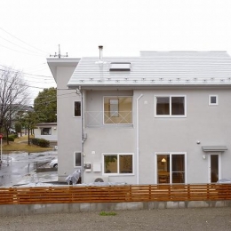 栃木県下野市の新築注文住宅　YM-house (南面外観)