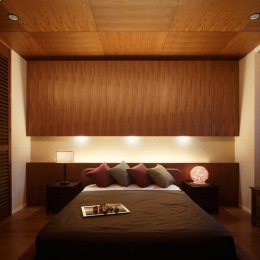 リゾートホテルのような贅沢空間-寝室