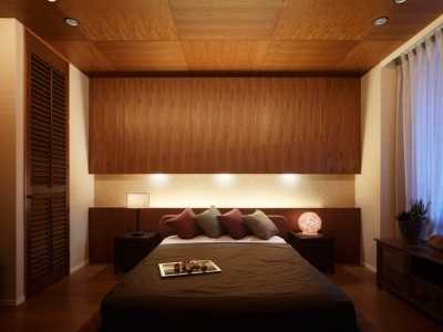 寝室 (リゾートホテルのような贅沢空間)
