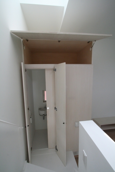 リビングのトイレ2 (アトリエのあるスキップフロアの家　OUCHI-03)