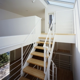 西久保の家～竹屏風の家 (階段)