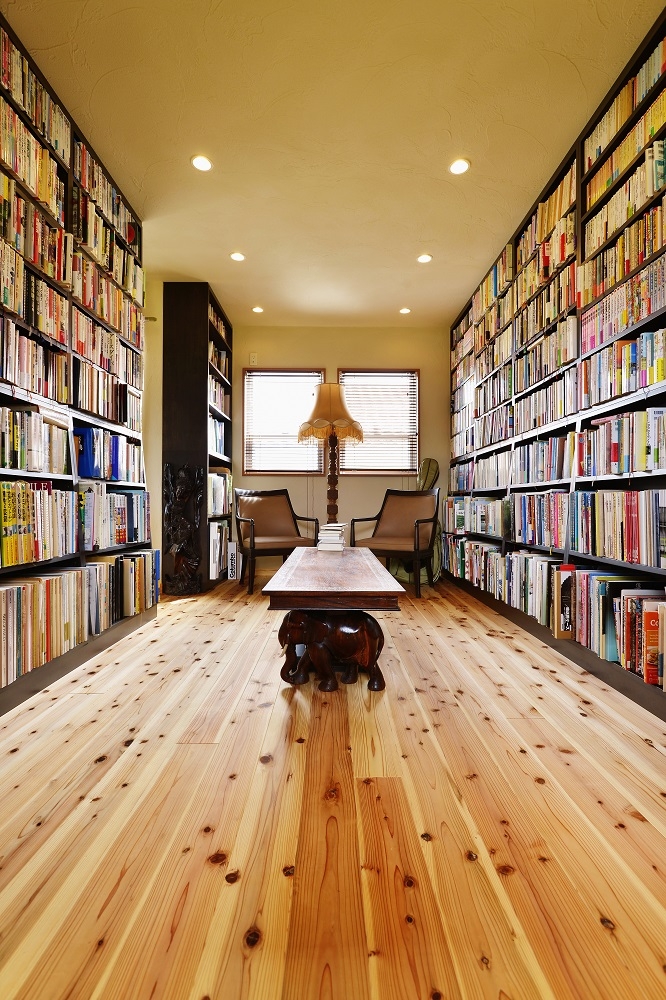 書斎事例：「図書室」としての空間（東京都S様邸 ～暮らしが活きる大人の古民家風リノベ―ション～）