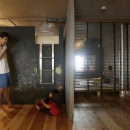 東京都江東区_子どもが走り回って、元気に育つ家の写真 ロフトは黒板塗装に