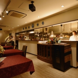 厨房 (東京都大田区Y様邸 ～中庭のあるレストラン～)
