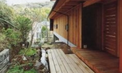 北鎌倉の家 (玄関ポーチ)