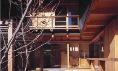 北鎌倉の家 (中庭)