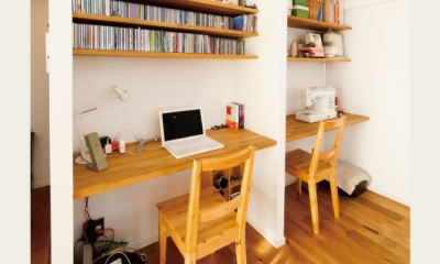 書斎スペース｜住み心地も、こだわりの家具に合うデザインも大切に考えた住まい。