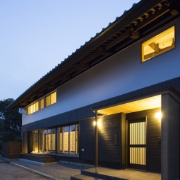 魚津の家 | house of uozu-外観夜景