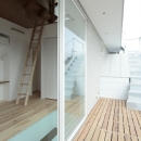 石神井台の家の写真 屋上デッキへの階段（撮影：鳥村鋼一）
