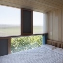 風景を通す家の写真 寝室
