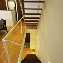 中目・黒の家-階段