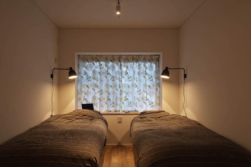 ベッドルーム事例：寝室2（Kitashirakawa Apartment）