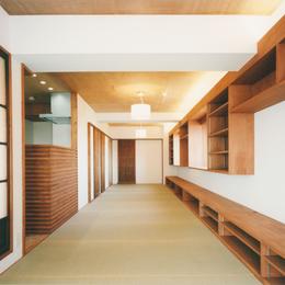 旅館のくつろぎを自宅で感じる家：『東京都府中市Ｍ邸』-20枚の畳の部屋