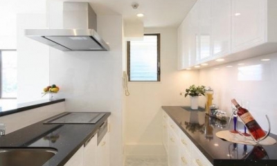 白を基調としたキッチン3｜統一感のある家