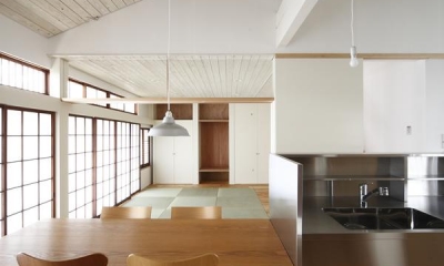 ダイニングキッチン｜--　震災で傷んだ昭和のよき建築を大改修　--　仁川台の住まい