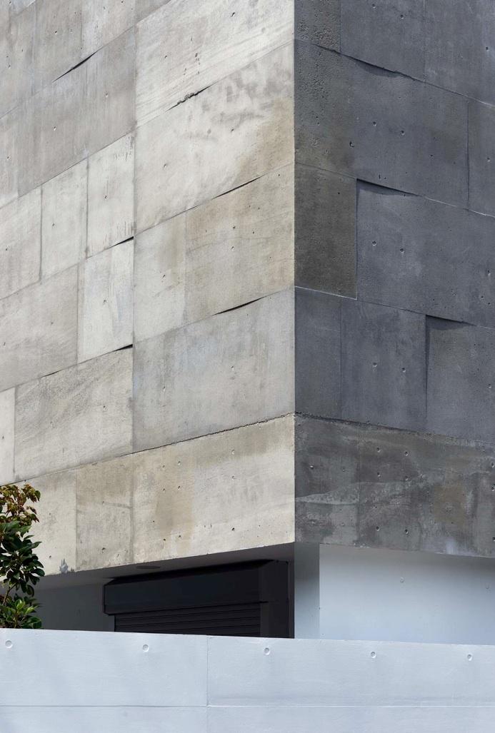 外観事例：外壁（撮影：杉野圭建）（Tender concrete）