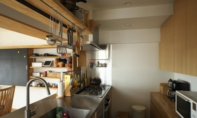 キッチン｜インナーテラスのある最上階暮らし