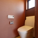 Y邸・若い世代の為の和の住まいの写真 和モダンな2階トイレ