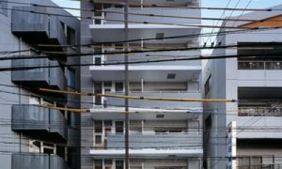 『Liverty Misasa』狭小地に建つデザイナーズマンション (狭小地に建つマンション-外観)