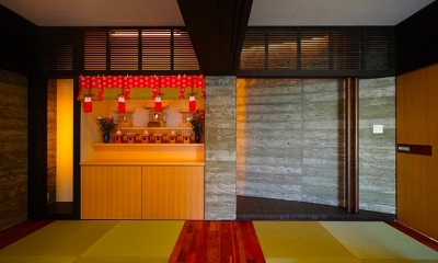 スタイリッシュな和室-2｜『N Residence』柔らかな光に満たされた二世帯住宅