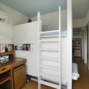K邸・小さな個室と大きなリビング、心地のよい暮らし方の写真 子供部屋-二段ベッドを造作