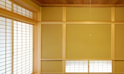 古き記憶を大切に、古材を利用した和空間 (浮づくりの杉板を使った和室3)