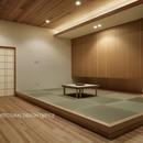 040軽井沢Cさんの家の写真 和室夕景